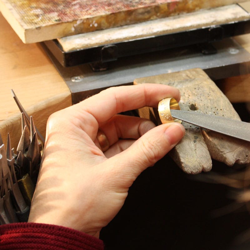 Handarbeit Werktisch Feile Ring