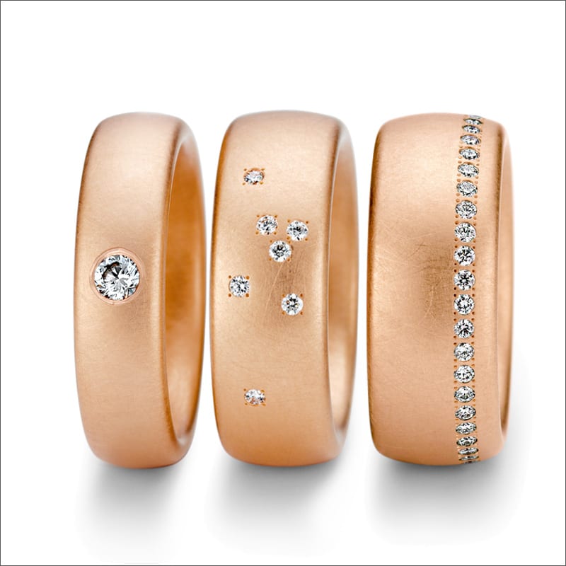 Trauringe Diamant Brillanten Diamantlinie